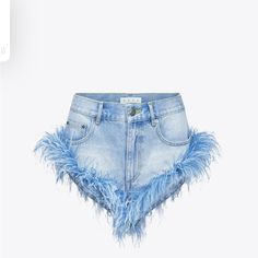 Worn Once. Mind Condition Luxury Blue Denim Bottoms, Chic Blue Cutoff Jeans, Luxury Blue Bottoms For Spring, Aqua Shorts, Sparkle Shorts, Bebe Jeans, Cutout Shorts, Hot Short, Champion Shorts