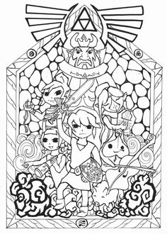 the legend of zeon coloring pages for adults and children to color on with their favorite characters