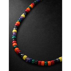 The modern man's jewellery is inventive, bold, and full of DIY flair. This 'Formentera Forte Beads' necklace is a signature from fourth-generation Florentine jeweller Carolina Bucci. Crafted from gold, it's strung with a fiery selection of stones that can be removed and rearranged to suit your style. Carolina Bucci, Necklace For Men, Beads Necklace, Multi Stone, Mr Porter, Modern Man, Stone Necklace, Men Necklace, The Modern