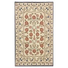 This fantastic area foral rug has been handwoven with a beautiful all-over floral design on an ivory-blue background with accents of cream, green, pink and ivory. This elegant piece's colour and design make it the perfect accent rug. This rug style is best known as Aubusson and is recognized today as one of the most influential designs of European Rugs and Tapestries. Weavers replicate the same traditional techniques in the antique pieces made in England, Floral designs frequently draw reference Draw Reference, Sale Home, Weave Rug, Rug Ivory, Accent Rug, Classic Interior, Flat Weave Rug, Rugs And Carpet, Rug Sale