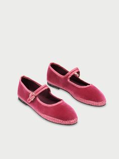 Mary Jane – Flabelus Anna Mason, Traditional Shoes, Spanish Espadrilles, Collage Elements, Zapatos Mary Jane, Raspberry Pink, Bicycle Tires, Cotton Velvet, Saint Tropez