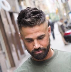 short men haircuts fade mens haircut hair styles hairstyles beard hairstyle textured beards top menshairstyletrends cuts summer bald hot guys Mens Trendy Haircut, Short Hair With Beard, Best Fade Haircuts, Well Groomed Beard, Beard Haircut, Men's Short Hair, Beard Hairstyle, Mens Fade