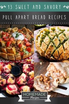 homemade sweet and savory pull apart bread recipes