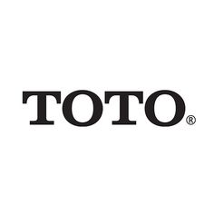 the logo for toto is shown in black and white