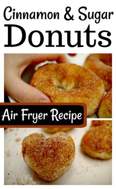 cinnamon and sugar air fryer doughnuts ready to eat in just 5 minutes