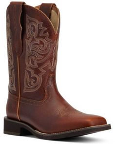 Ariat Women's Quickdraw Legacy Western Boots - Wide Square Toe | Boot Barn Brown Square Toe Work Boots With Reinforced Heel, Brown Work Boots With Reinforced Heel And Square Toe, Brown Square Toe Work Boots With Leather Sole, Brown Work Boots With Leather Sole And Square Toe, Western Work Boots With Reinforced Heel, Leather Work Boots With Square Toe For Rodeo, Leather Square Toe Work Boots For Rodeo, Womens Cowgirl Boots, Boot Barn