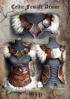 Costume Viking, Viking Costume, Female Armor, Larp Costume, Leather Armor, Fantasy Costumes, Armors, Chain Mail, Leather Work