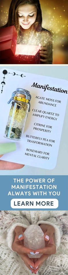 Edit | Manifestation Spell Jar Crystal Healing Tool Abundance Talisman Spiritual Practice Accessory Meditation Aid Altar Decor Herb Magic Bottle Manifestation Spell Jar, Herb Magic, Manifestation Spells, Easy Magic, Magic Bottles, Healing Spells, Magic Herbs