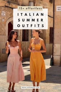 Looking for Italian summer outfits for your upcoming trip? You should check out this list of 15+ Italy outfits that effortlessly exude aesthetic Italian summer. Europe Aesthetic Fashion Summer, Amalfi Coast Dinner Outfit, Amalfi Summer Outfit, Elegant Italian Style, Travel Aesthetic Outfits Summer, Sicily Street Style, Amalfi Coast Italy Aesthetic Outfits