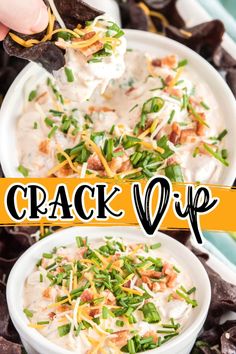 The award-winning crack dip recipe is loaded with cheesy goodness, bacon bits, corn, and bursting with flavors from ranch seasoning mix! The perfect dip recipe for any party or big game day! Paleo Appetizer, Cold Dip, Layered Dip, Cold Dip Recipes, Sausage Dip, Lunch Club, Delicious Dips, Seven Layer Dip, Gf Food