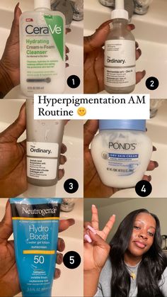 Hyperpigmentation Skincare, Skin Care Hyperpigmentation, Natural Face Skin Care, Black Skin Care, Skin Care Tutorial, Beauty Tips For Glowing Skin