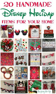 the top 20 handmade disney holiday items for your home is featured in this post