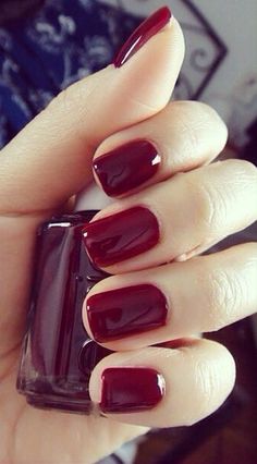 burgundy is best Essie Red Nail Polish, Bordeaux Nails, Kutek Disney, Red Nail Polish, Best Nail Polish, Red Nail, Disney Nails, Essie Nail Polish, Bohol