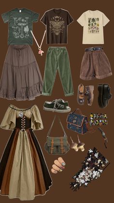 Mode Hippie, Cottagecore Outfits, Goblin Core, Earthy Outfits, Boho Style Outfits, Little Outfits, Pinterest Fashion, Other Outfits, Edgy Outfits