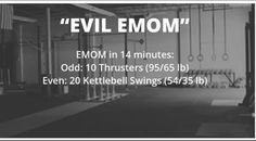 an empty gym room with the words evil mom in black and white text on it