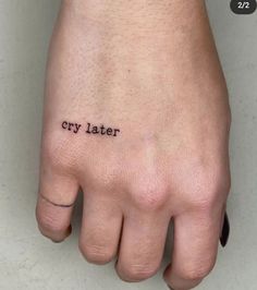 Savage Tattoo, Phrase Tattoos, Sharpie Tattoos, Clever Tattoos, Geniale Tattoos, Small Hand Tattoos, Classy Tattoos, Hand Tattoos For Guys, Discreet Tattoos