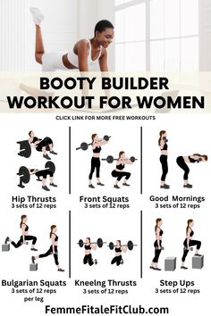 The Ultimate Guide to Building a Bold Booty - Femme Fitale Fit Club Blog Gluteal Muscles, Fit Club, Gluteus Medius, Front Squat, Hip Thrust