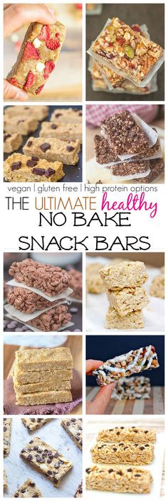 the ultimate healthy no bake snack bars