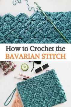 how to crochet the bavaran stitch with this free pattern and instructions