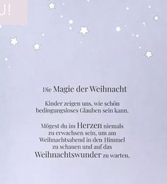 an open book with white stars on the cover and black writing in german, which reads we are magic der weinhacht