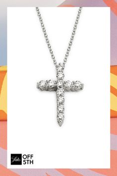 Round Diamonds Are Set In An Iconic Cross Pendant, Which Hangs From A Matching Cable Chain. Diamonds, 0.49 Tcw 14k White Gold Lobster Clasp Imported Size Length, About 18" Pendant Width, About 0.65" Click Here For A Guide To Jewelry & Watches. Center Core - W Fine Jewelry > Saks Off 5th > Barneys Warehouse. Effy. Brilliant Cut Cross Pendant Necklaces, Fine Jewelry Cross Pendant Necklace With Vvs Clarity, Fine Jewelry Vvs Clarity Cross Pendant Necklace, Classic Diamond Cross Pendant Necklace, Classic Necklaces With Cross Pendant In Prong Setting, Classic Cross Pendant Necklaces With Prong Setting, Classic Cross Pendant Necklace With Prong Setting, Fine Jewelry Cross Pendant Necklace With Brilliant Cut, Diamond Cross Necklace With Polished Finish