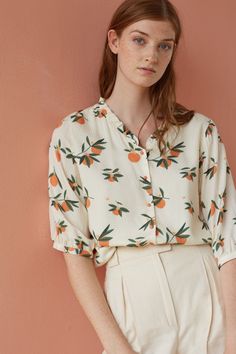 Blouse timili dehli - blouse 100% viscose - des petits hauts Outfits Casuales, Look Fashion, White Shirt, Spring Summer Fashion, Tunics, Fashion Inspo Outfits, Style Me, Dresser