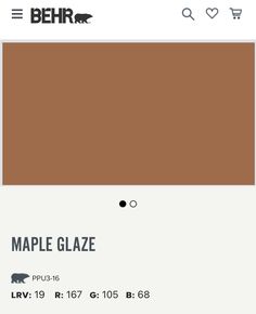 the color is maple glazee, and it looks like an old - fashioned brown