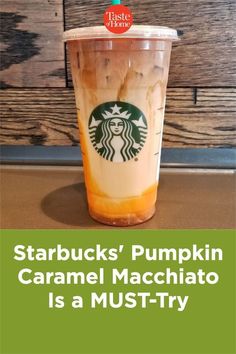 starbucks pumpkin caramel macchiato is a must try