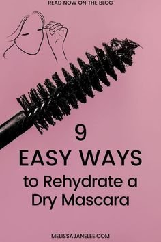 How To Revive Mascara, How To Make Mascara Last Longer, Non Clumpy Mascara, Dry Mascara Fix Tips, How To Fix Dry Mascara, How To Make Mascara, Best Smudge Proof Mascara, Clumpy Lashes