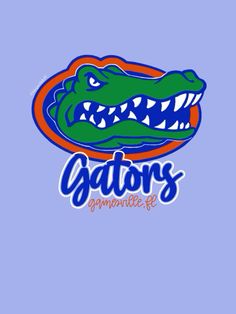 the gators logo on a blue background