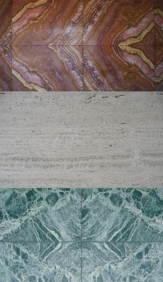 marble tiles with different colors and patterns on them