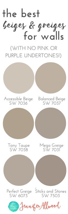 the best beiges and greys for walls with no pink or purple undertones