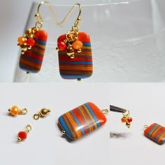 Summer Earrings | Summer Jewelry | Bead Jewelry Inspiration | Venice in Summer Earrings by Julie Vansevenant | Pendulum Earrings, Earrings Ideas, Earrings Summer