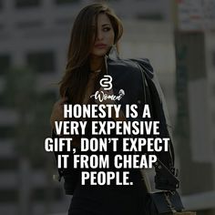 a woman walking down the street with a backpack on her back and texting honesty is a very expensive gift, don't expect it from cheap people