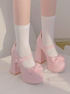 ♡ Rumored Sweetheart ♡ - High Heels Dr Shoes, Cute Shoes Heels, Kawaii Shoes, Pretty Princess, Cute Heels, Girly Shoes, Fete Anime, Aesthetic Shoes, Pink Shoes