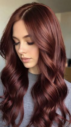 fall hair colors dark coppers Dark Caramel Hair, Fall Hair Colors Dark, Dark Copper Hair Color, Hair Colors Dark, Copper Hair Dark, Long Hair Care, Chestnut Hair, Dark Caramel