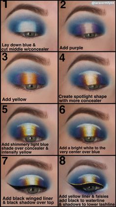 Makeup pictorial: spotlight halo & winged liner Halo Eye Makeup Look, Makeup Pictorial Step By Step, Halo Makeup Eye, Halo Eyeshadow Looks, Spotlight Eye Makeup, Halo Makeup, Winged Liner Makeup, Easy Eye Makeup Tutorial, Eye Makeup Guide