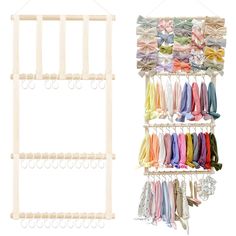 PRICES MAY VARY. 【LARGE SAVINGS CAPACITY】((BOWS AND HEADBANDS NOT INCLUDED) Size: 78*34.5cm/30.5*13.7 inches.Designed with 1 row baby bow organizer for girls hair bows can hold up to 40 pcs small hair clips, 3 rows headbands organizer with 30 hooks can hold up to 60 pcs hair headbands.Organize all of baby’s hair accessories in one easy place! 【HIGH-QUALITY MATERIAL】The hook of this baby girl headband storage rack has added a new design concept, which is not easy to fall off and can better help y Baby Headband Storage, Toddler Girls Room, Hair Accessories Organizer, Hair Accessories Display, Headband Storage, Hair Bow Organizer, Headband Organizer, Bow Organizer, Accessories Organizer