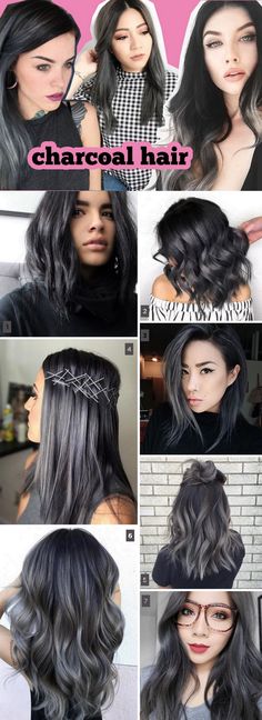 @ohlollas CHARCOAL HAIR TREND - Balayage, ombré and highlights in charcoal grey color. Tendência capilar para o inverno 2017, o #charcoalhair é elegante, fashionista e moderno. Perfeito para as morenas com cabelos castanho e pretos que não abrem mão dos cabelos castanhos. Ilumina e dá profundidade. @ohlollas Jack Martin, Grey Highlights, Balayage Ombré, Hair Color Unique, Highlights Hair, Hair Ombre, Awesome Hair, Unique Hair