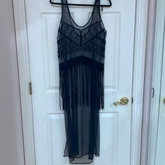 Brand New, Sheer, Black Cover-Up Black Dress Coverups, Sheer Black Dress, Black Cover Up, Black Sheer Dress, Topshop Dresses, Black Cover, Dress Cover, Dress Brands, Topshop