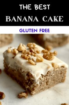 the best banana cake is gluten free and it's so good to eat