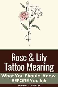 rose and lily tattoo meaning what you should know before you ink