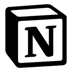 the letter n is made up of black and white blocks, with one block in the middle