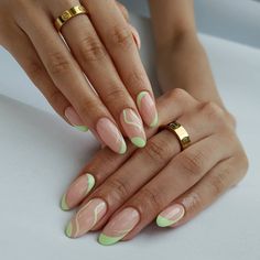 Vaycay Nails, Green Waves, Wave Nails, Nails 2022, School Nails, Luxury Girl, Oval Nails, Pastel Nails, Pedicures