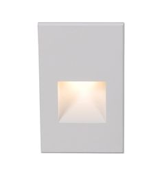 the square recess light is white and has a bright light on it's side