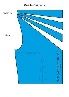 the front and back view of a sewing pattern