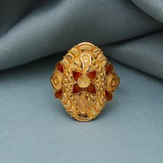 Discover the allure of Handmade Gold Jewelry at https://morvijewels.etsy.com/   Get a dazzling 25% off on all our 22k and 18k gold pieces. Don't miss out on this limited-time offer. Shop now and embrace the radiance of gold! Beautiful yellow gold ring Metal - Genuine Yellow Gold Gold Purity- 22k yellow Gold Weight - 2.95 grams approx Ring Size - 7 or please select Width- 2.2 cm approx all size available Click here  https://morvijewels.etsy.com/    to get more discount and offers Happy to take wholesale bulk orders. Gold Rings For Diwali Festival, Yellow Gold Temple Jewelry Rings For Formal Events, Formal Yellow Gold Temple Jewelry Rings, Gold Temple Jewelry Rings For Diwali, 22k Gold Temple Jewelry Wedding Ring, Festive Gold Ring With Meenakari Detail, Gold Rings With Meenakari For Festive Occasions, Festive Gold Ring With Meenakari, Fusion Style Gold Wedding Rings