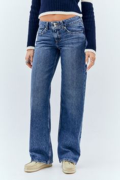 Levi's – Jeans „Superflow“ mit geradem Bein Levis Jeans Women, Jeans Urban Outfitters, Jeans Levis, Levi Jeans Women, Fall Fits, Jeans Women, Levis Jeans, Recycled Cotton, Straight Leg Jeans