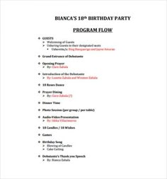 the birthday party program is shown in this format for students to learn how to use it