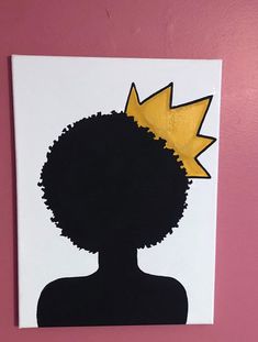 African American Woman Natural Hair Painting Black Art Tattoo, Quotes Black, Painting Woman, Afrique Art, African Art Paintings, Eyes Black, Cute Canvas Paintings, Black Art Painting, Cute Canvas